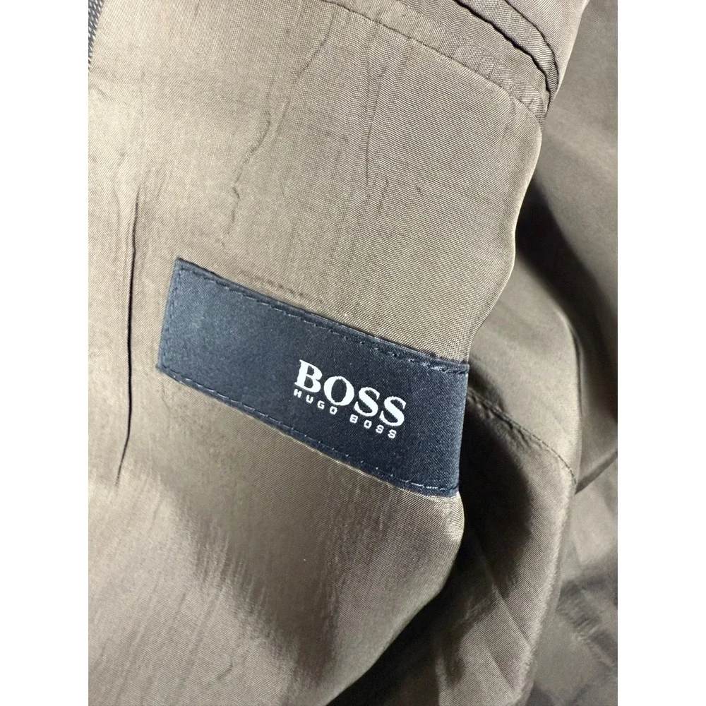 Hugo Boss Virgin Wool Blazer Sport Coat Business Casual Gray 46R (see‎ all pics)